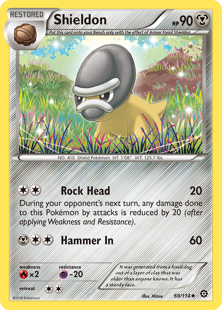 Shieldon (69/114) [XY: Steam Siege] | Pegasus Games WI