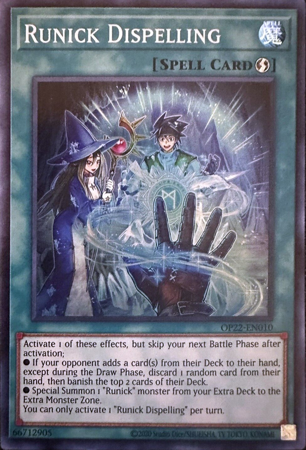 Runick Dispelling [OP22-EN010] Super Rare | Pegasus Games WI