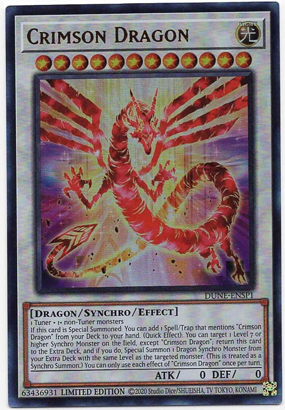 Crimson Dragon [DUNE-ENSP1] Ultra Rare | Pegasus Games WI