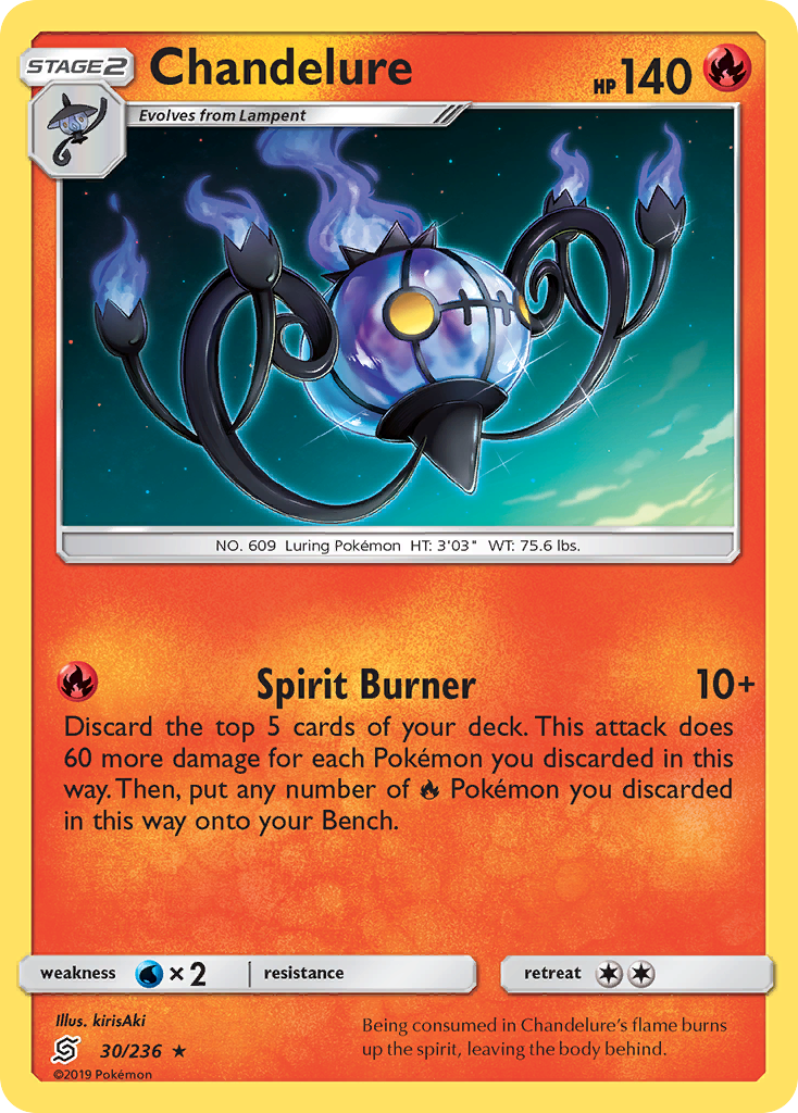 Chandelure (30/236) [Sun & Moon: Unified Minds] | Pegasus Games WI