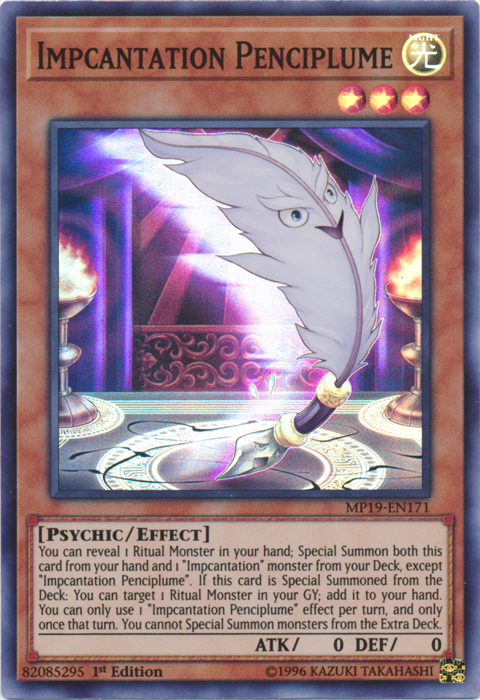 Impcantation Penciplume [MP19-EN171] Super Rare | Pegasus Games WI