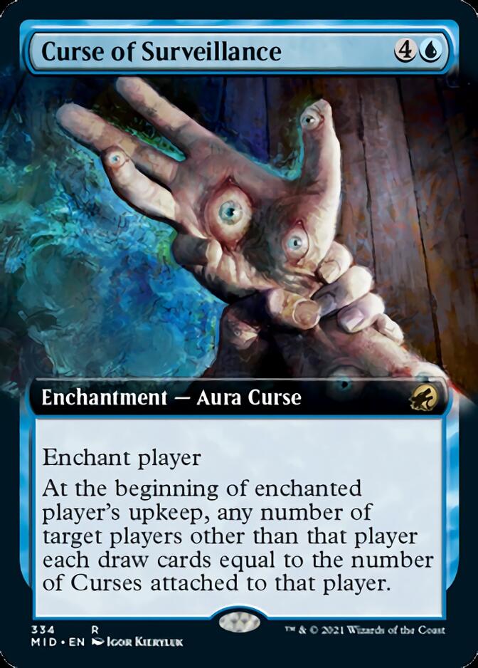 Curse of Surveillance (Extended Art) [Innistrad: Midnight Hunt] | Pegasus Games WI