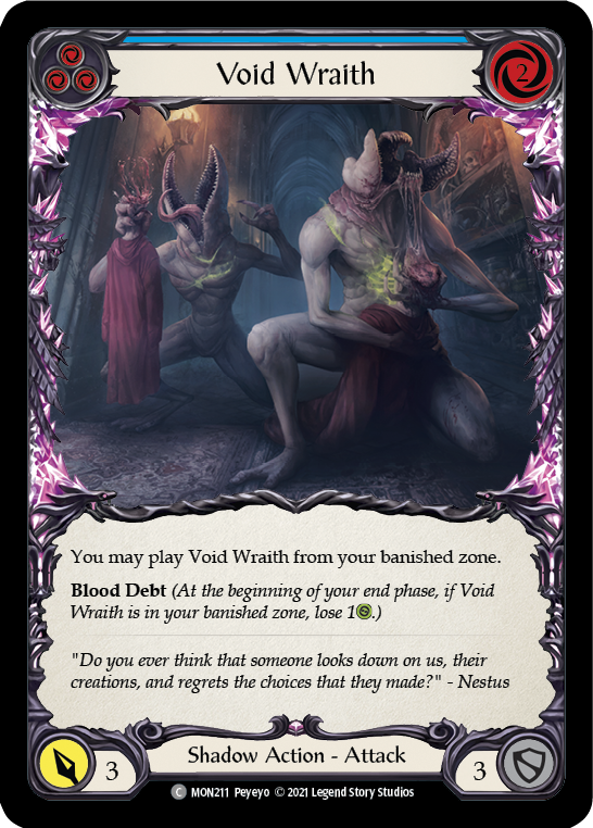 Void Wraith (Blue) [MON211] 1st Edition Normal | Pegasus Games WI