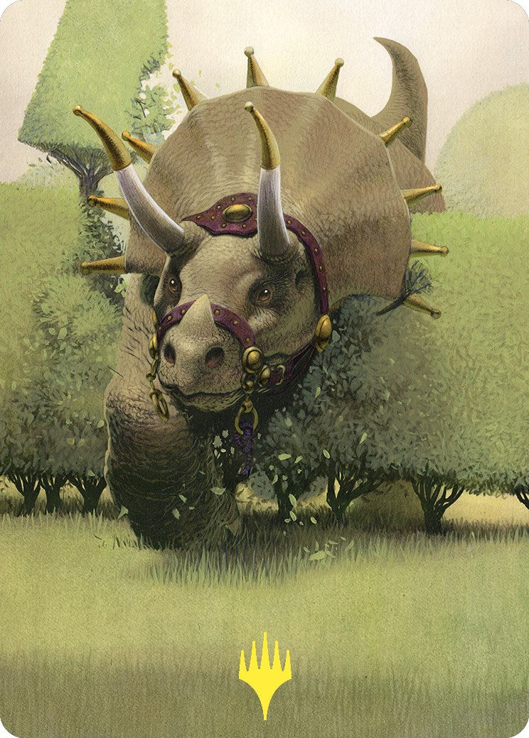 Regal Behemoth Art Card (Gold-Stamped) [Commander Masters Art Series] | Pegasus Games WI