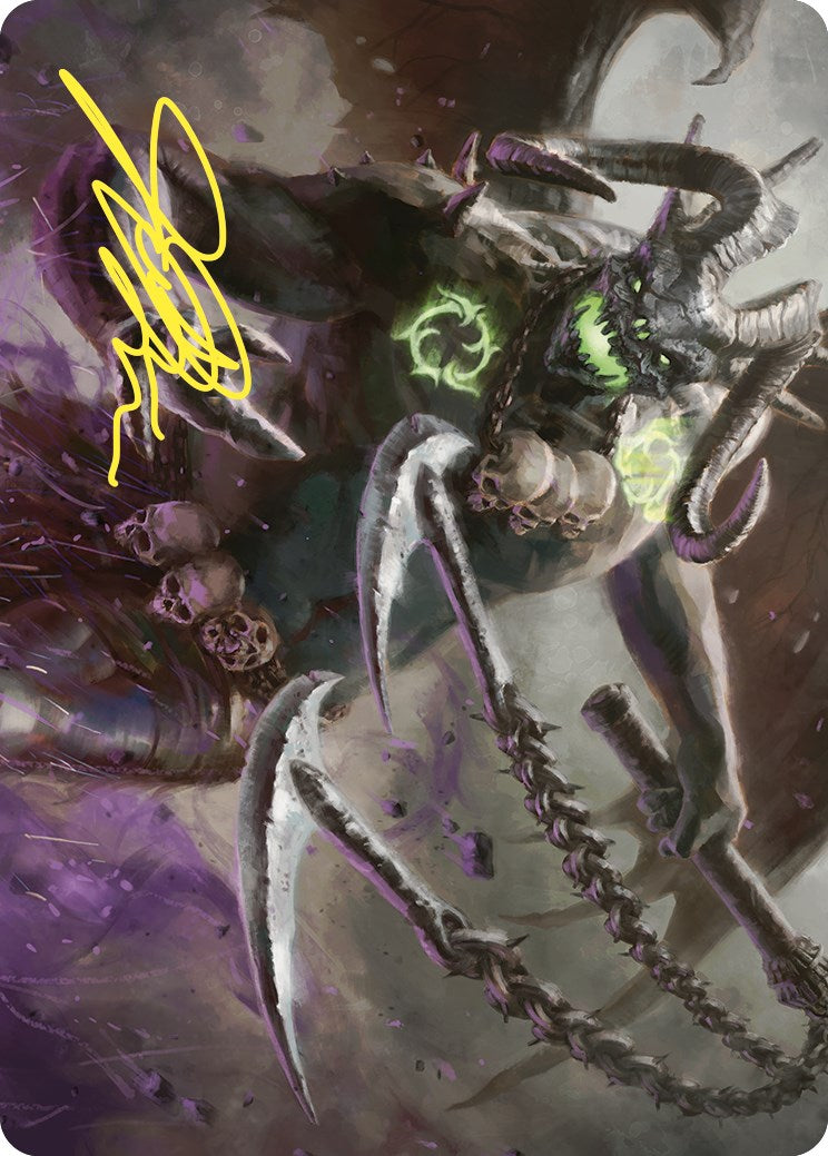 Archfiend of Despair Art Card (Gold-Stamped Signature) [Commander Masters Art Series] | Pegasus Games WI