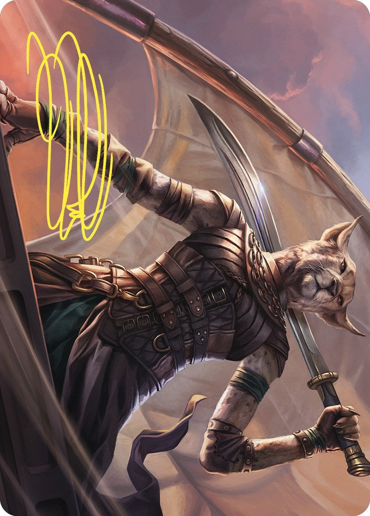 Mirri, Weatherlight Duelist Art Card (Gold-Stamped Signature) [Commander Masters Art Series] | Pegasus Games WI