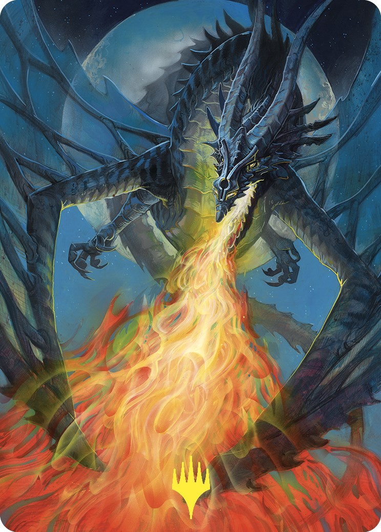 Balefire Dragon Art Card (Gold-Stamped) [Commander Masters Art Series] | Pegasus Games WI