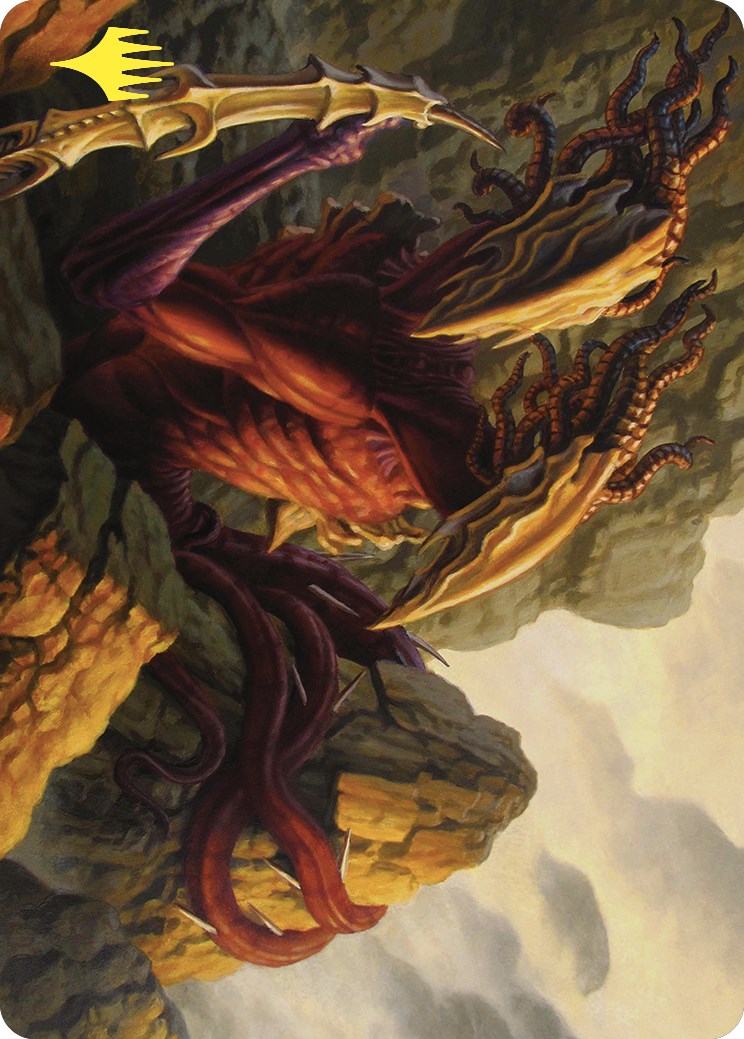Two-Headed Sliver Art Card (Gold-Stamped) [Commander Masters Art Series] | Pegasus Games WI