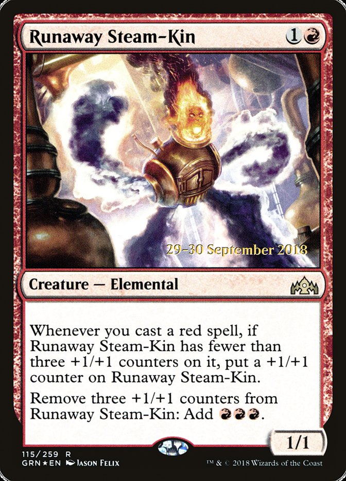 Runaway Steam-Kin [Guilds of Ravnica Prerelease Promos] | Pegasus Games WI