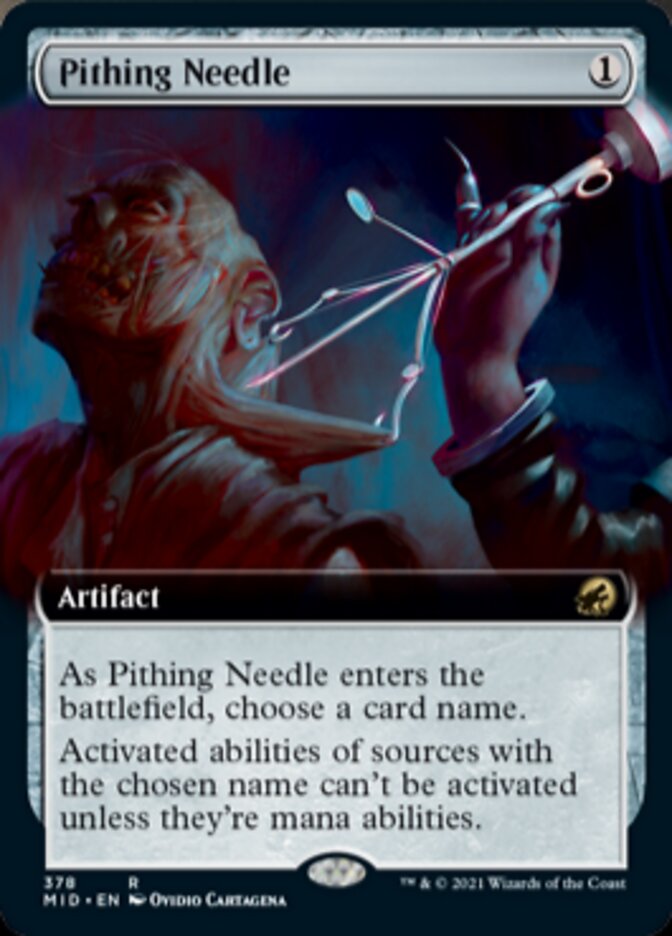 Pithing Needle (Extended Art) [Innistrad: Midnight Hunt] | Pegasus Games WI