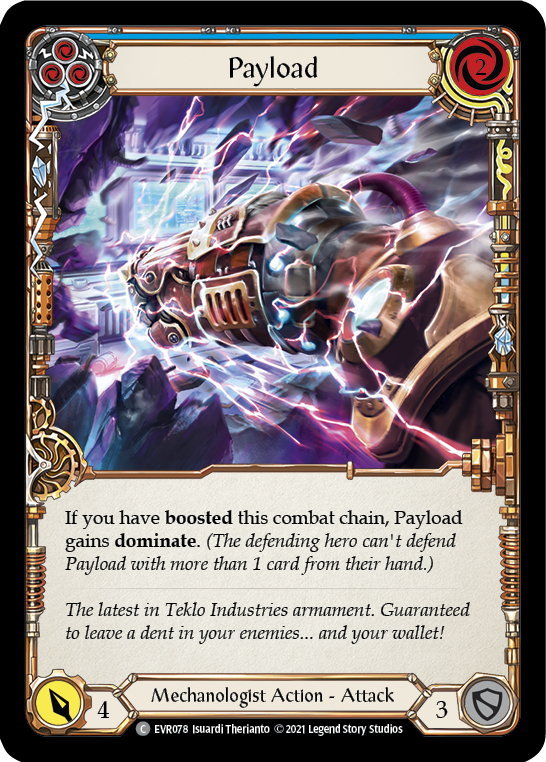 Payload (Blue) [EVR078] (Everfest)  1st Edition Normal | Pegasus Games WI