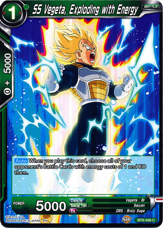 SS Vegeta, Exploding with Energy [BT6-056] | Pegasus Games WI