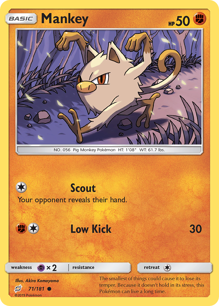 Mankey (71/181) [Sun & Moon: Team Up] | Pegasus Games WI