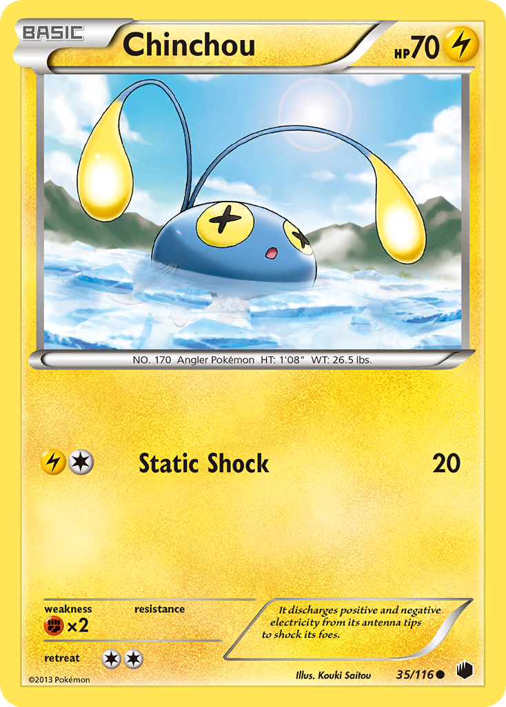 Chinchou (35/116) [Black & White: Plasma Freeze] | Pegasus Games WI