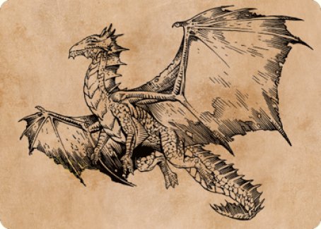 Ancient Bronze Dragon Art Card (58) [Commander Legends: Battle for Baldur's Gate Art Series] | Pegasus Games WI