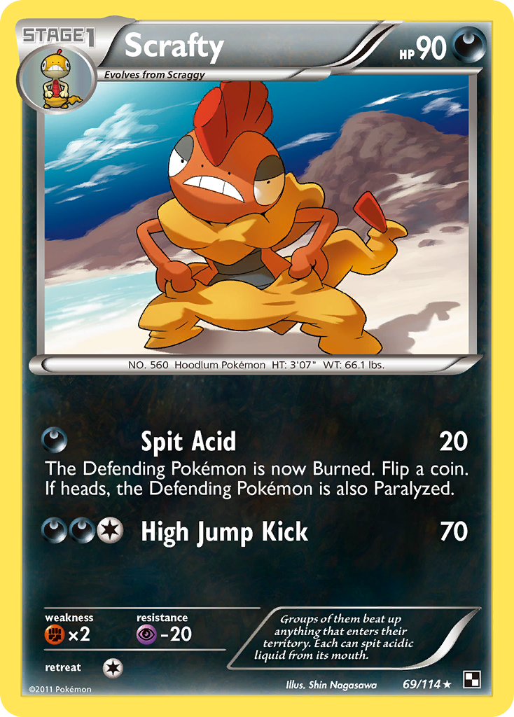 Scrafty (69/114) [Black & White: Base Set] | Pegasus Games WI