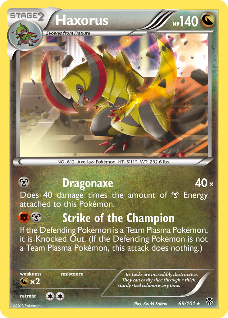 Haxorus (69/101) [Black & White: Plasma Blast] | Pegasus Games WI