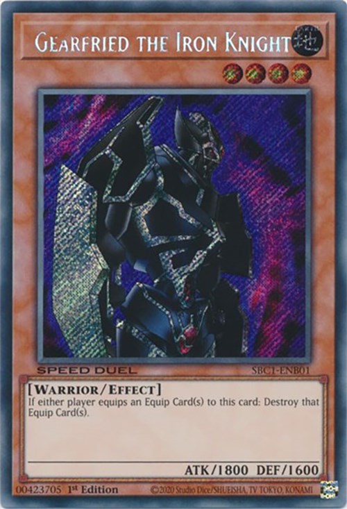 Gearfried the Iron Knight [SBC1-ENB01] Secret Rare | Pegasus Games WI