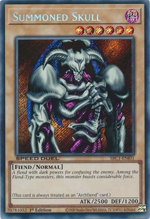 Summoned Skull [SBC1-ENI01] Secret Rare | Pegasus Games WI