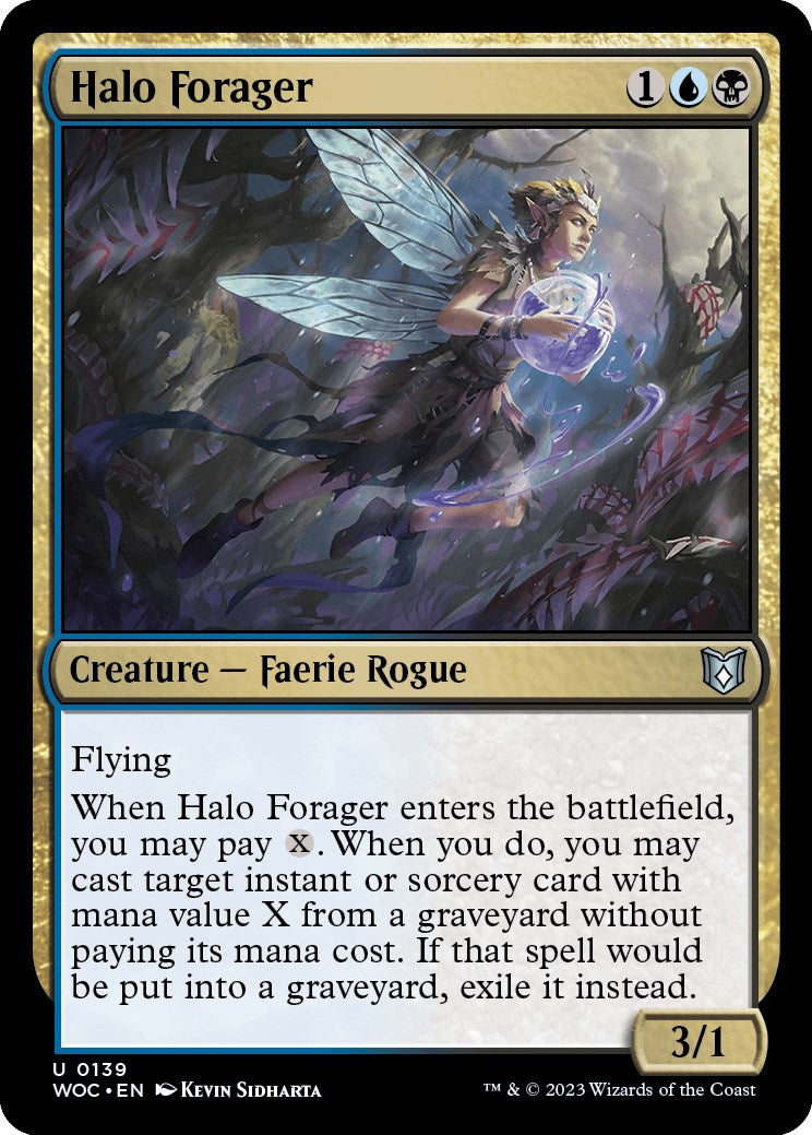 Halo Forager [Wilds of Eldraine Commander] | Pegasus Games WI