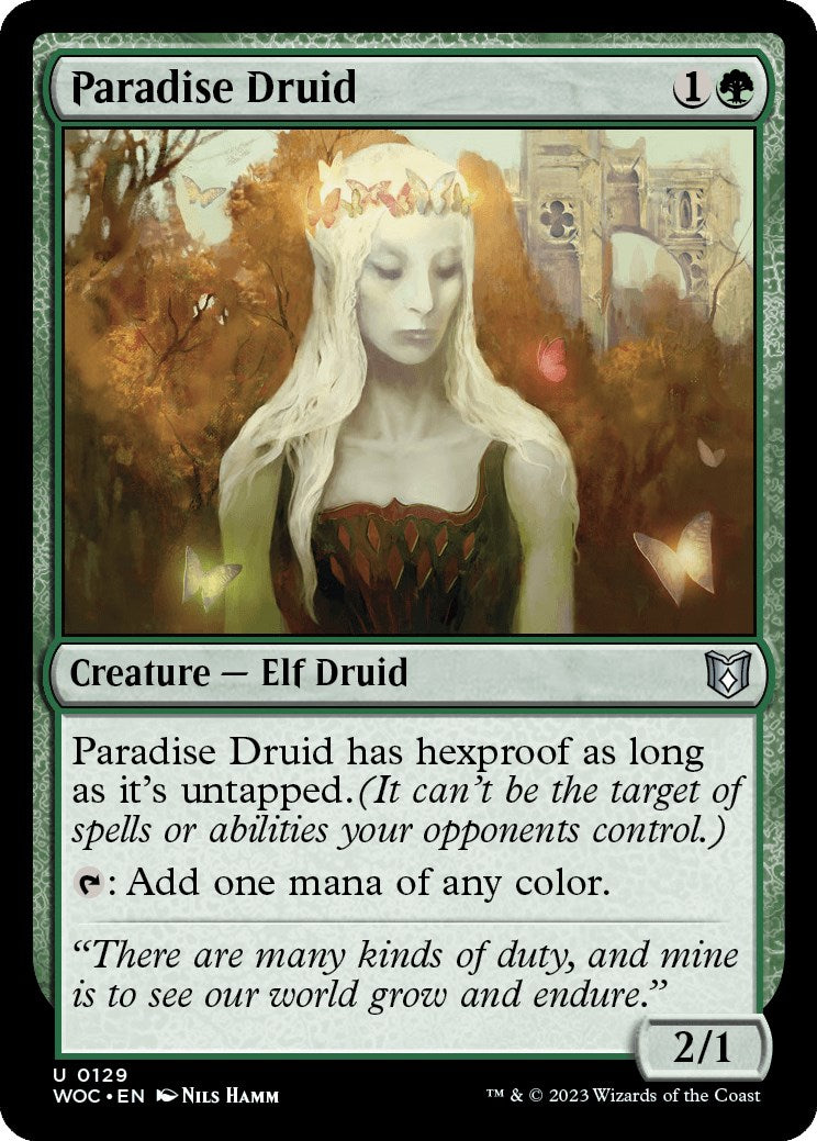 Paradise Druid [Wilds of Eldraine Commander] | Pegasus Games WI