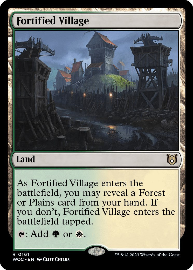 Fortified Village [Wilds of Eldraine Commander] | Pegasus Games WI