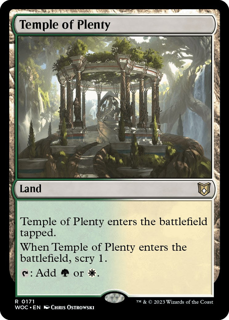 Temple of Plenty [Wilds of Eldraine Commander] | Pegasus Games WI