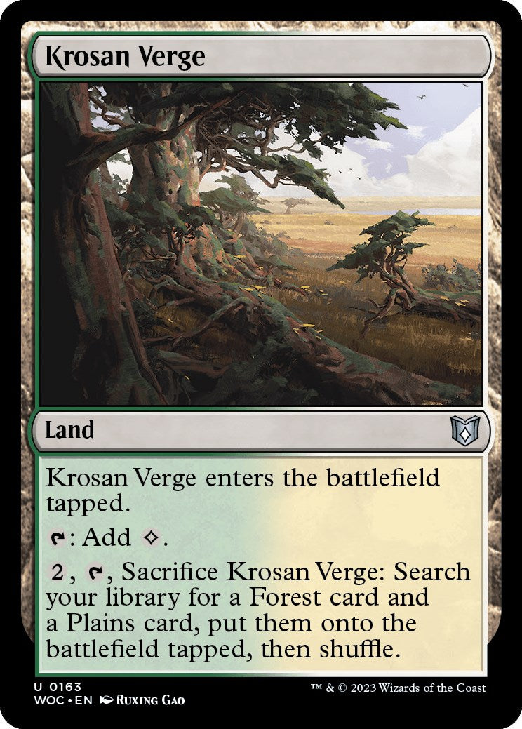 Krosan Verge [Wilds of Eldraine Commander] | Pegasus Games WI