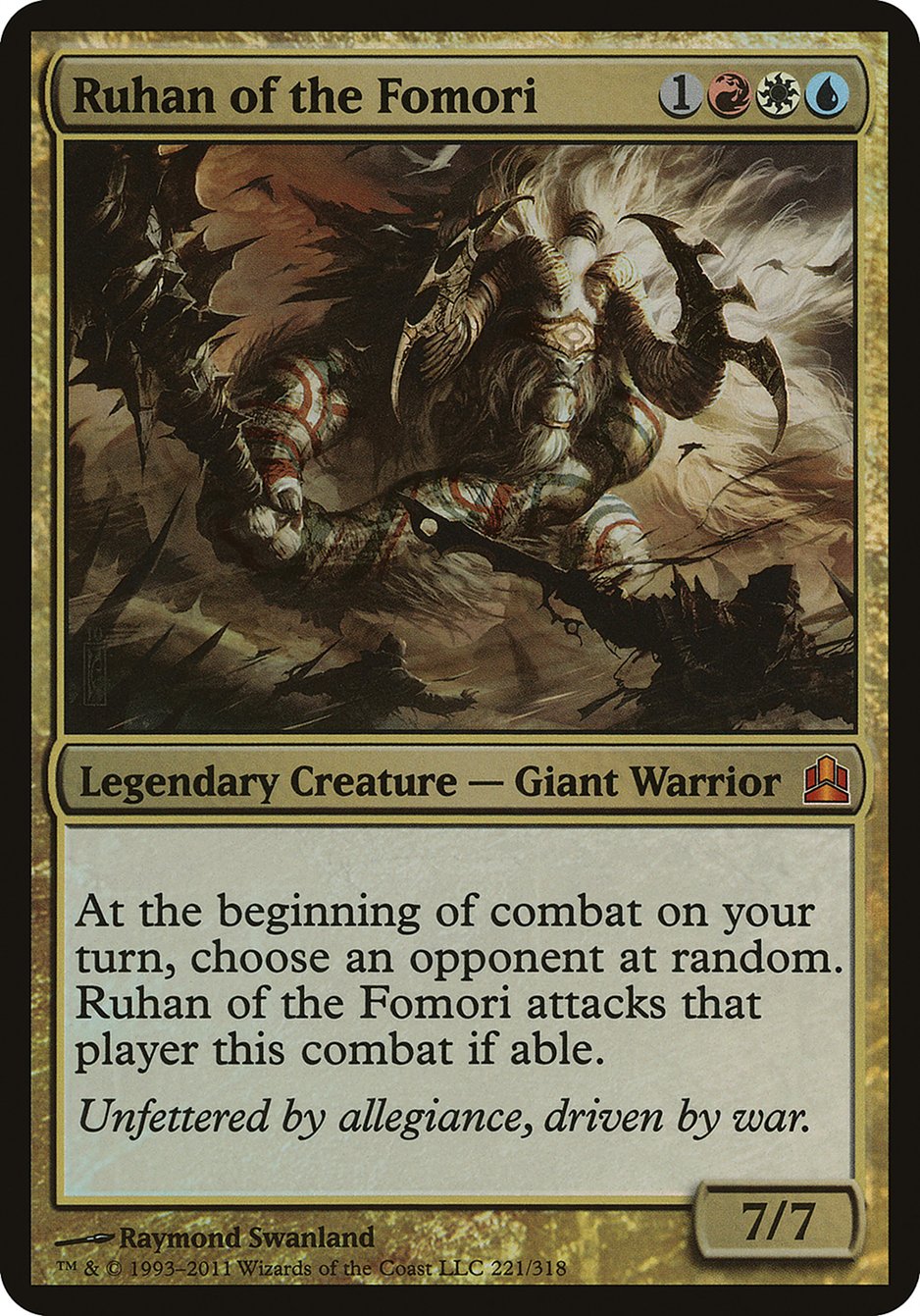 Ruhan of the Fomori (Oversized) [Commander 2011 Oversized] | Pegasus Games WI