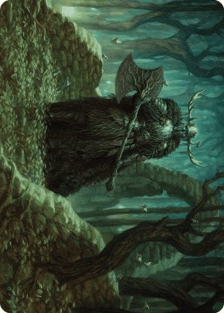 Mosswood Dreadknight Art Card [Wilds of Eldraine Art Series] | Pegasus Games WI