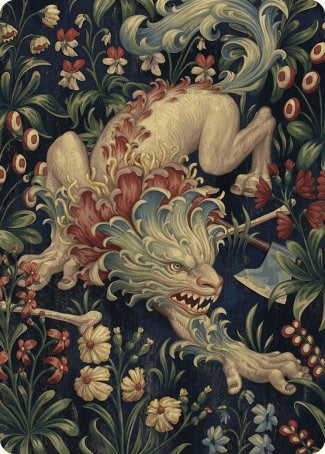 Beast Token Art Card [Wilds of Eldraine Art Series] | Pegasus Games WI