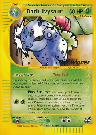 Dark Ivysaur (6) (Winner) [Best of Promos] | Pegasus Games WI