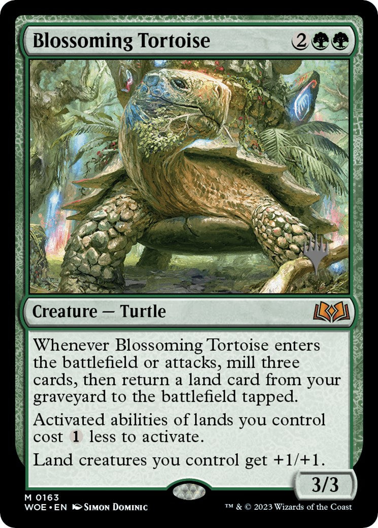 Blossoming Tortoise (Promo Pack) [Wilds of Eldraine Promos] | Pegasus Games WI
