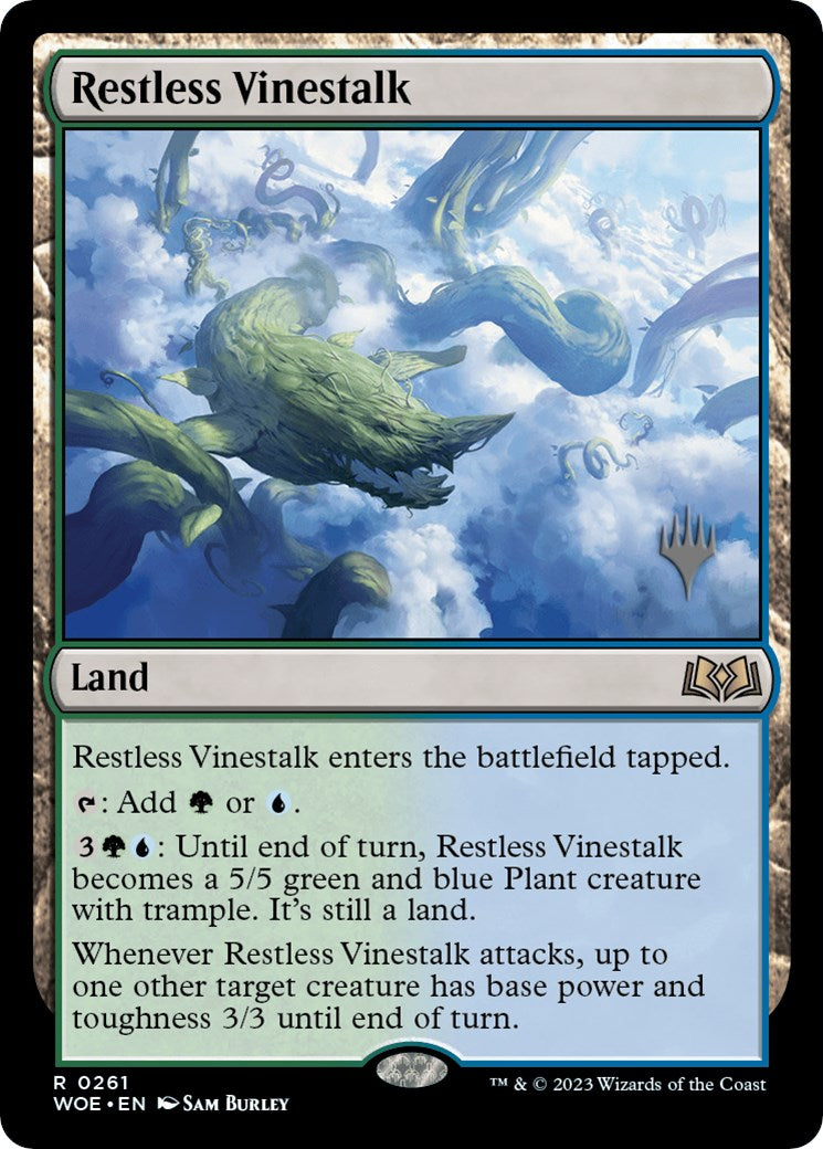 Restless Vinestalk (Promo Pack) [Wilds of Eldraine Promos] | Pegasus Games WI