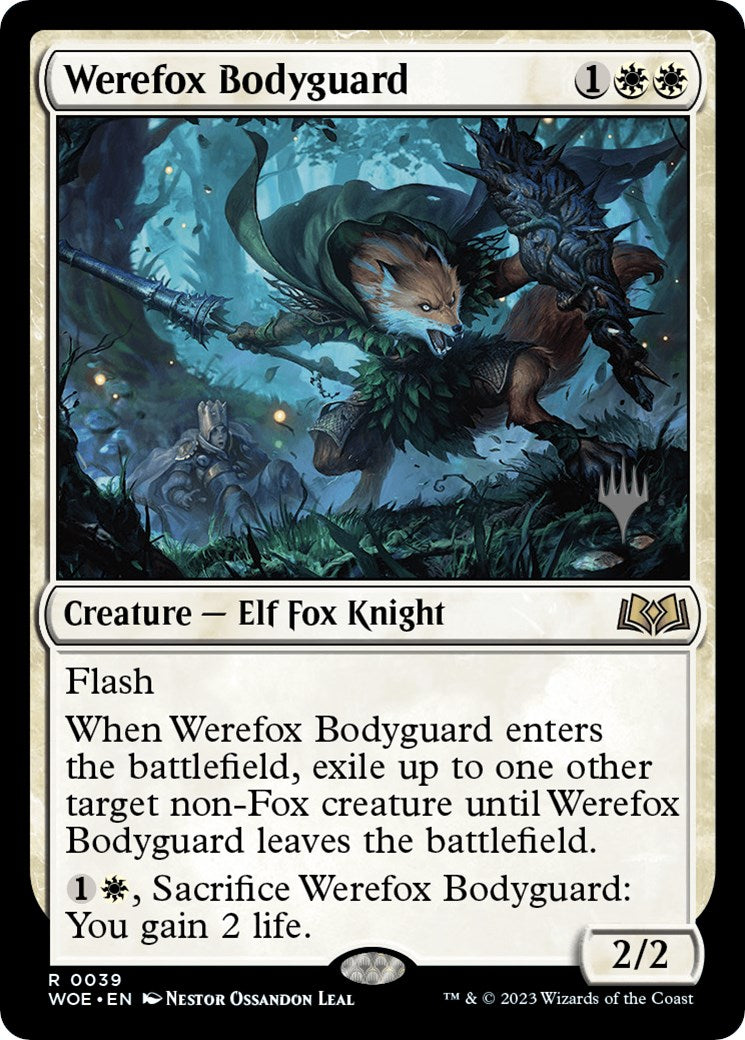 Werefox Bodyguard (Promo Pack) [Wilds of Eldraine Promos] | Pegasus Games WI