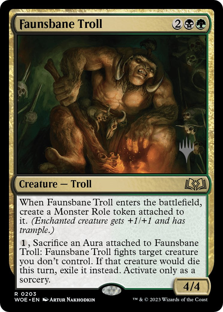 Faunsbane Troll (Promo Pack) [Wilds of Eldraine Promos] | Pegasus Games WI