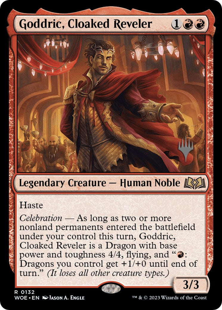 Goddric, Cloaked Reveler (Promo Pack) [Wilds of Eldraine Promos] | Pegasus Games WI