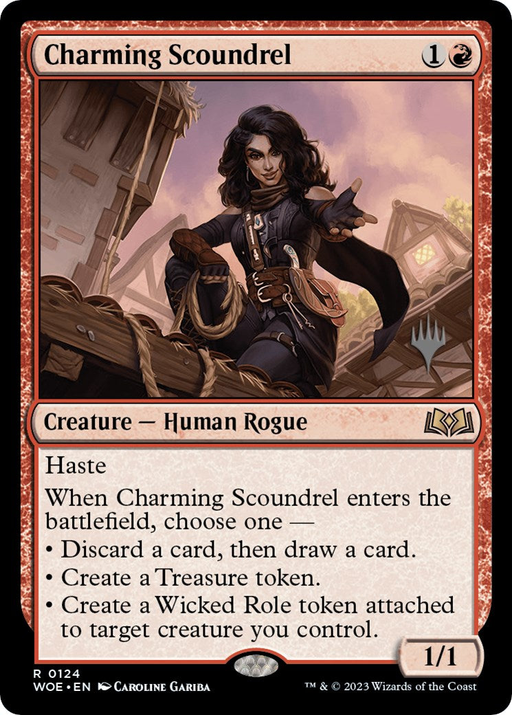 Charming Scoundrel (Promo Pack) [Wilds of Eldraine Promos] | Pegasus Games WI