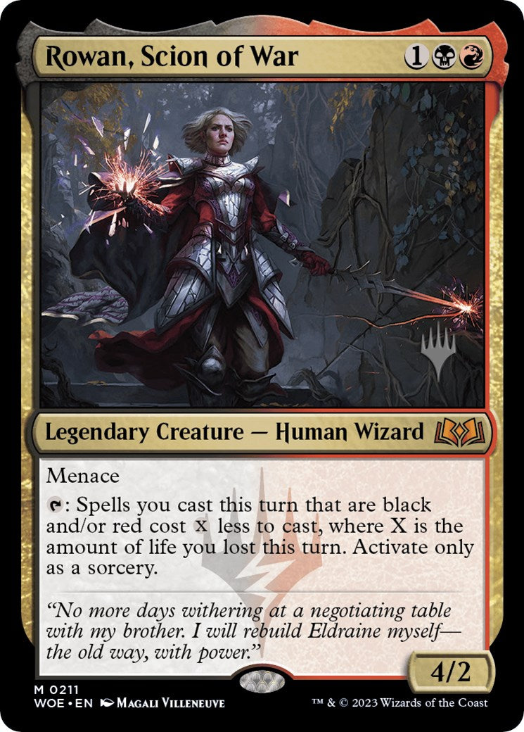 Rowan, Scion of War (Promo Pack) [Wilds of Eldraine Promos] | Pegasus Games WI