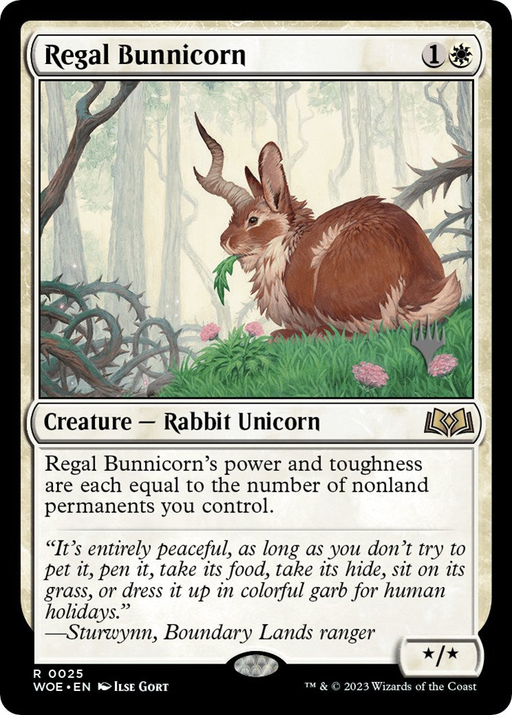 Regal Bunnicorn (Promo Pack) [Wilds of Eldraine Promos] | Pegasus Games WI