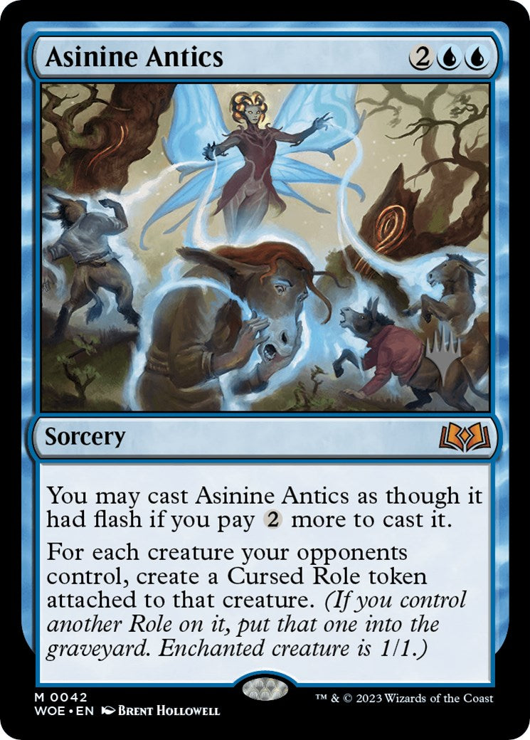 Asinine Antics (Promo Pack) [Wilds of Eldraine Promos] | Pegasus Games WI