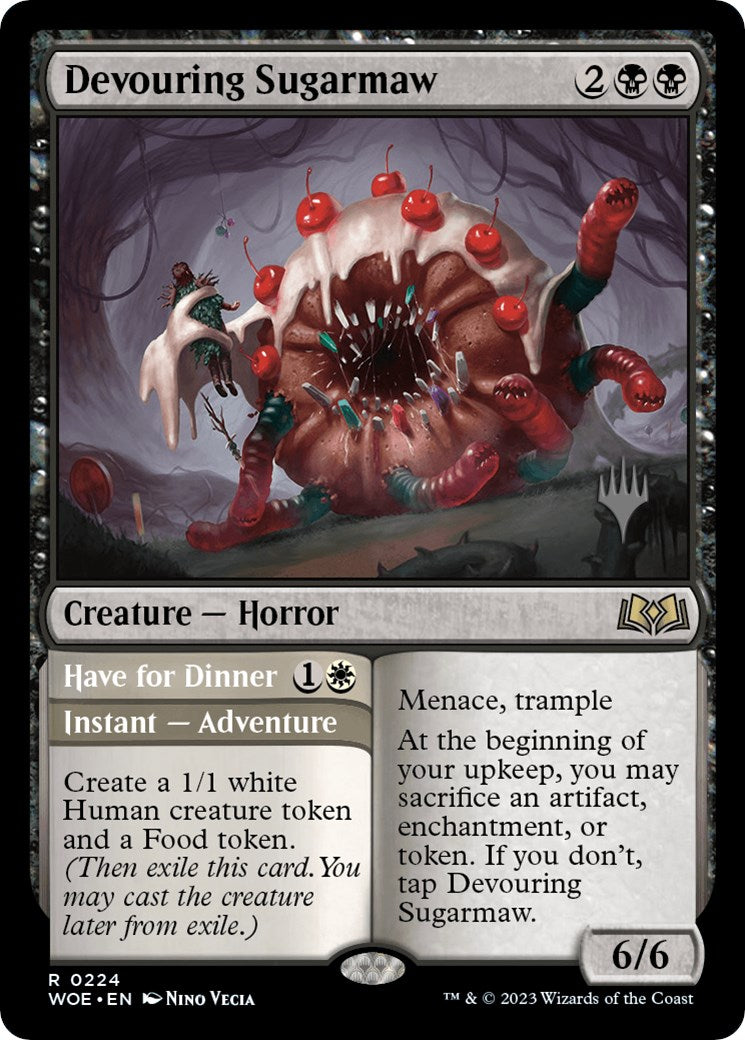 Devouring Sugarmaw // Have for Dinner(Promo Pack) [Wilds of Eldraine Promos] | Pegasus Games WI