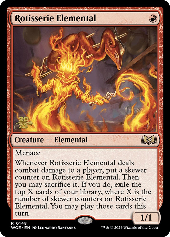 Rotisserie Elemental [Wilds of Eldraine Prerelease Promos] | Pegasus Games WI