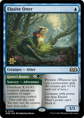 Elusive Otter // Grove's Bounty [Wilds of Eldraine Prerelease Promos] | Pegasus Games WI