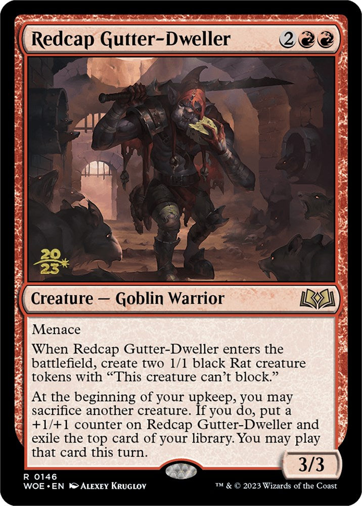 Redcap Gutter-Dweller [Wilds of Eldraine Prerelease Promos] | Pegasus Games WI