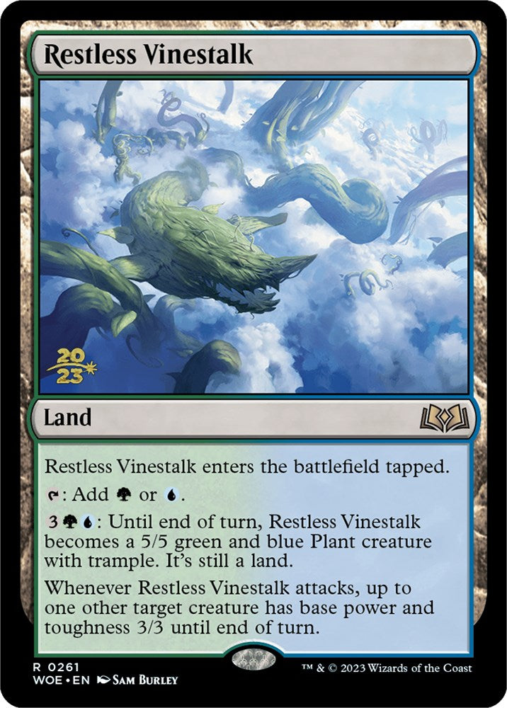 Restless Vinestalk [Wilds of Eldraine Prerelease Promos] | Pegasus Games WI