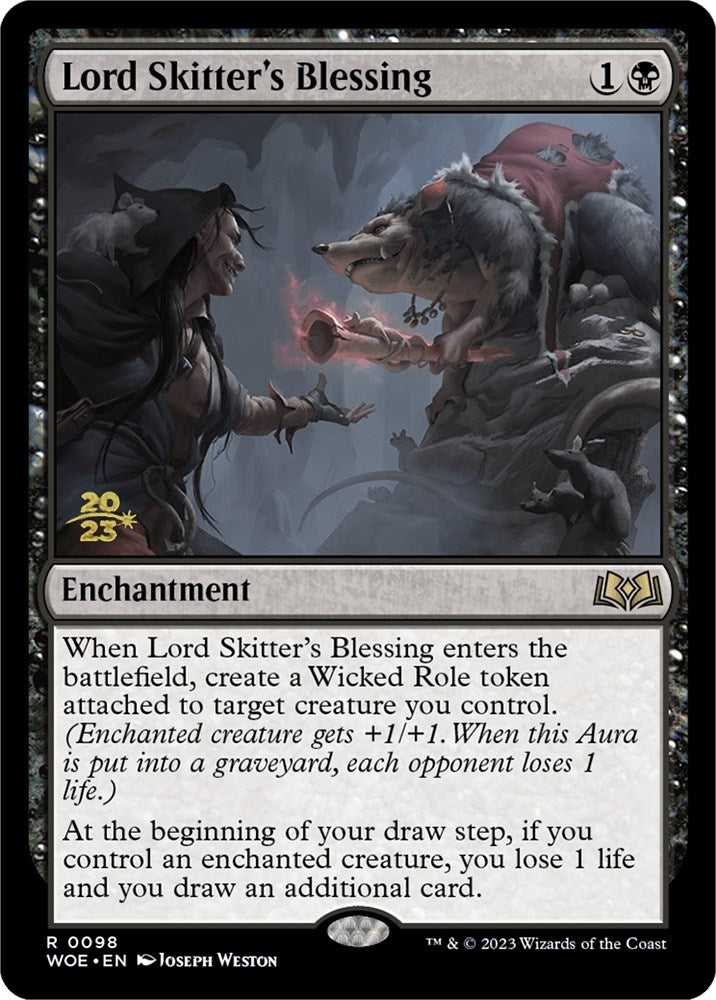 Lord Skitter's Blessing [Wilds of Eldraine Prerelease Promos] | Pegasus Games WI