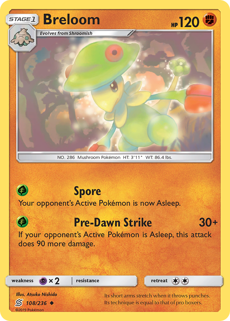 Breloom (108/236) [Sun & Moon: Unified Minds] | Pegasus Games WI