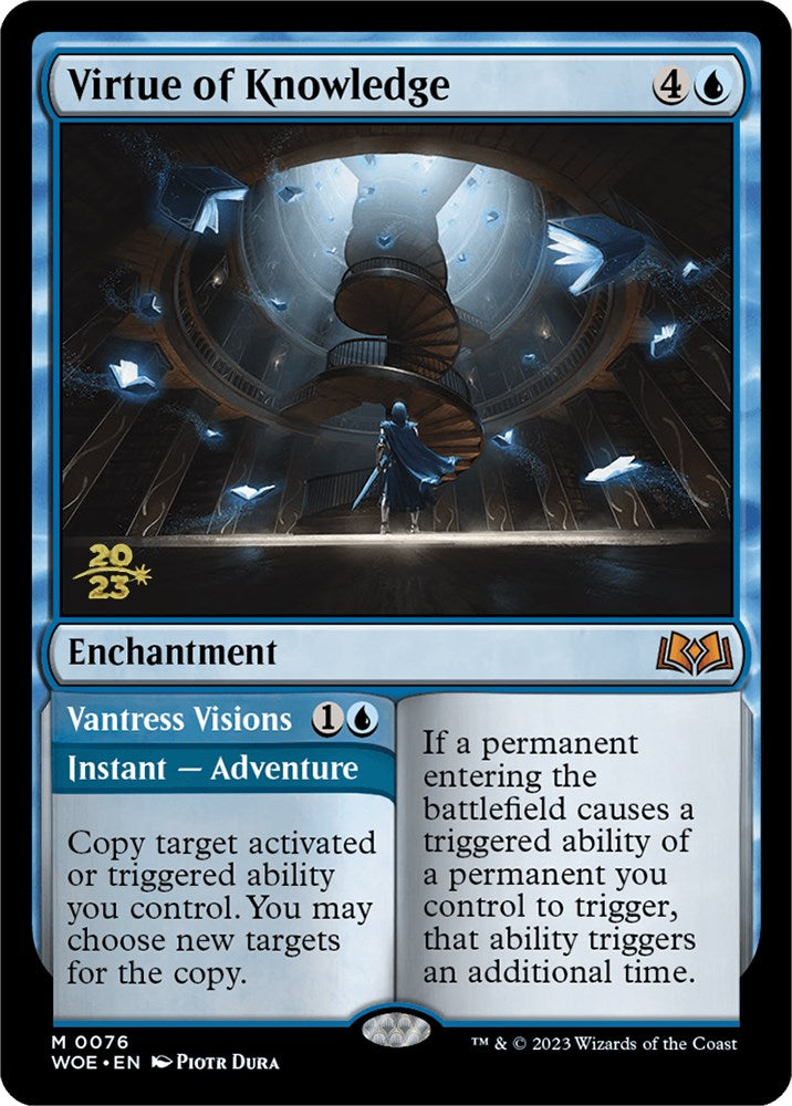 Virtue of Knowledge // Vantress Visions [Wilds of Eldraine Prerelease Promos] | Pegasus Games WI
