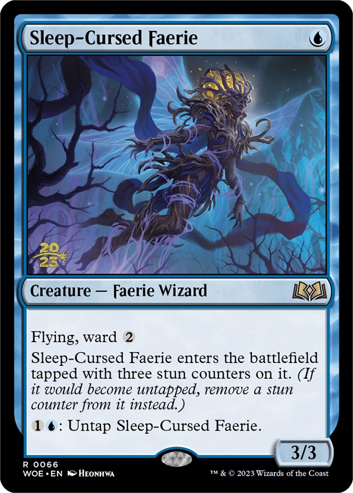 Sleep-Cursed Faerie [Wilds of Eldraine Prerelease Promos] | Pegasus Games WI